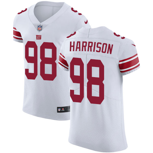 Nike Giants #98 Damon Harrison White Men's Stitched NFL Vapor Untouchable Elite Jersey